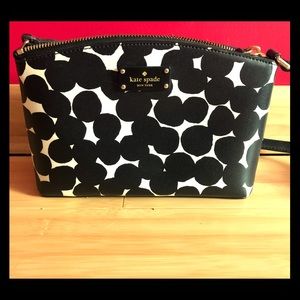 Kate Spade black and white dot crossbody